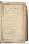 (BIBLE IN ENGLISH.) Group of 3 early American Bibles, 1792-1805